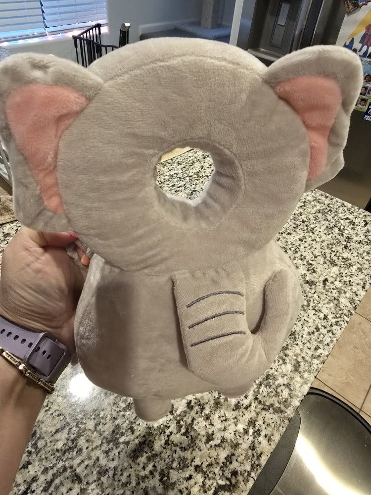 Elephant Baby Head Support Pillow