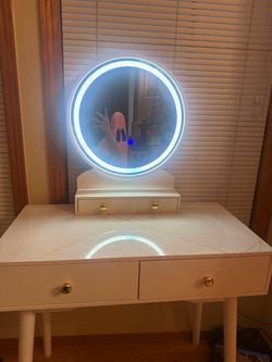 White vanity