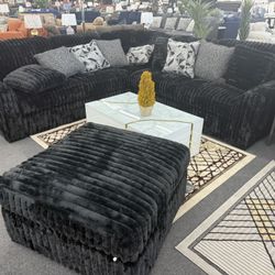 Sectionals Black Fur Ashley On Sale Deals On Furniture Mattress Appliances 