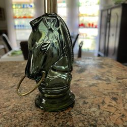 Vintage AVON green Glass Cologne Bottle