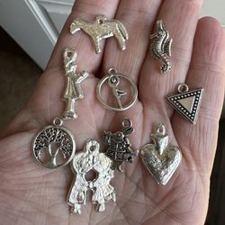 Lot Of Tibetan Charms Not Sterling