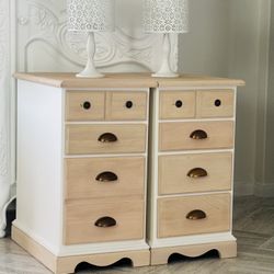 Simply Gorgeous Vintage Costal Nightstands 