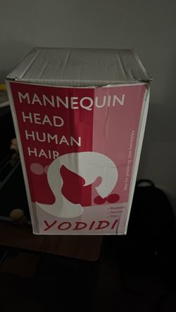Mannequin head human hair