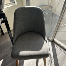 Modern Gray Fabric Chair
