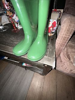 Boys Size 1 Zoogs Green Rain Boots