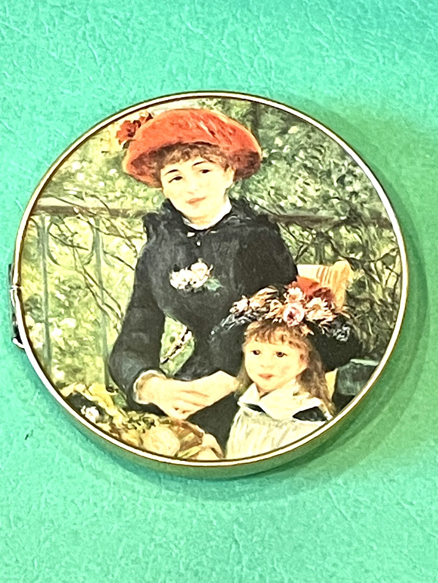 Vintage Renoir Double Compact Mirror