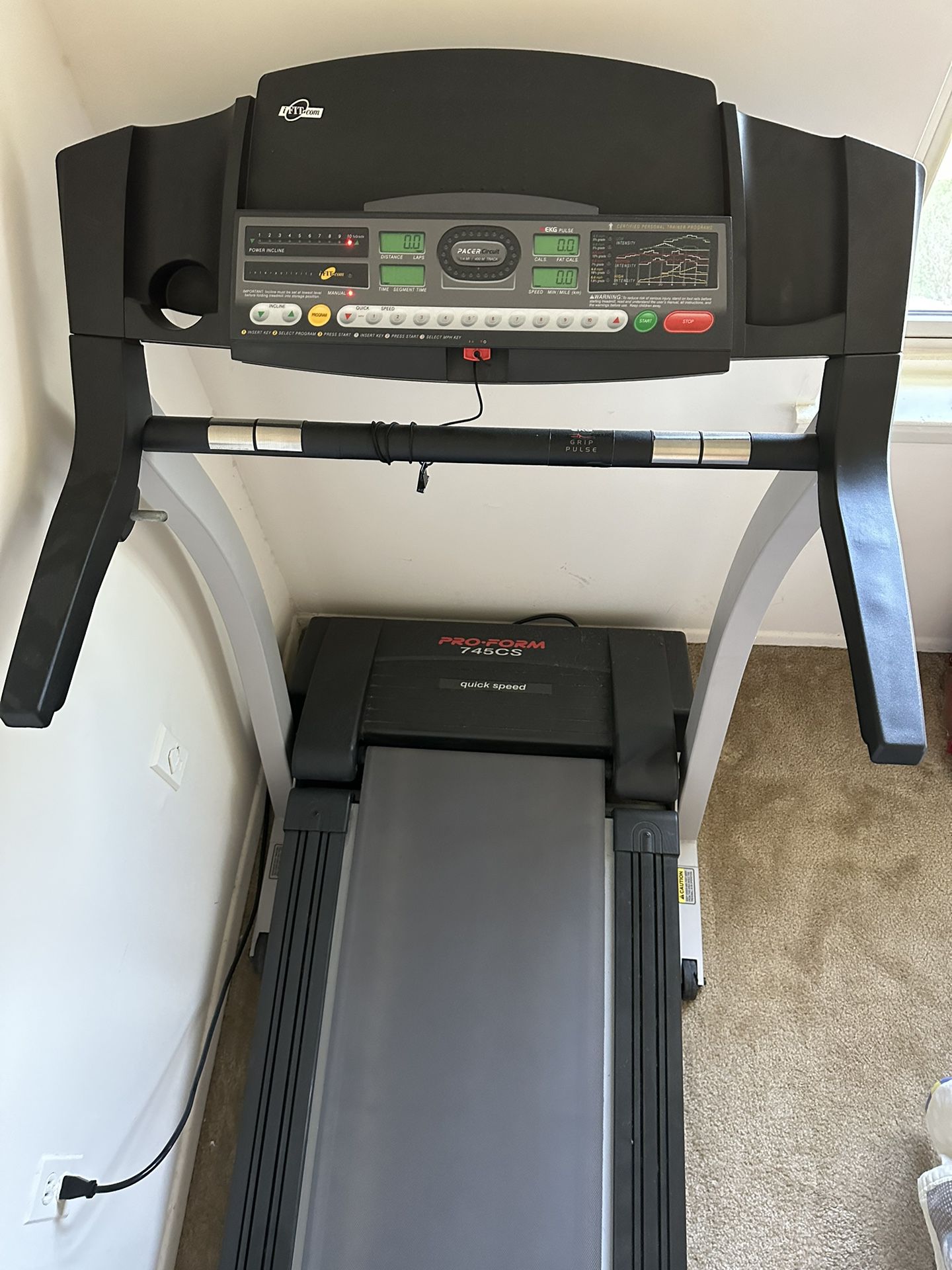 Treadmill With Incline & Heartbeat Sensor
