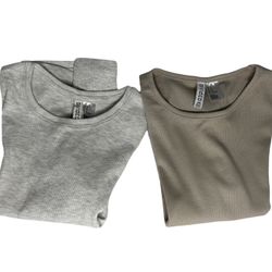 H& M Ribbed Women’s Tees, medium