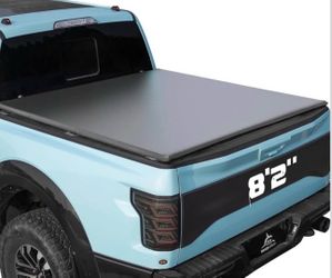 NEW: WHALEMOTOR Bed Tonneau Cover soft roll up Ford Super Duty 8.2 ft Long Box (1(contact info removed) F250 F350)