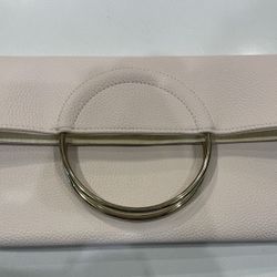 I Chi Womens Pink Wallet Clutch With Gold Ring