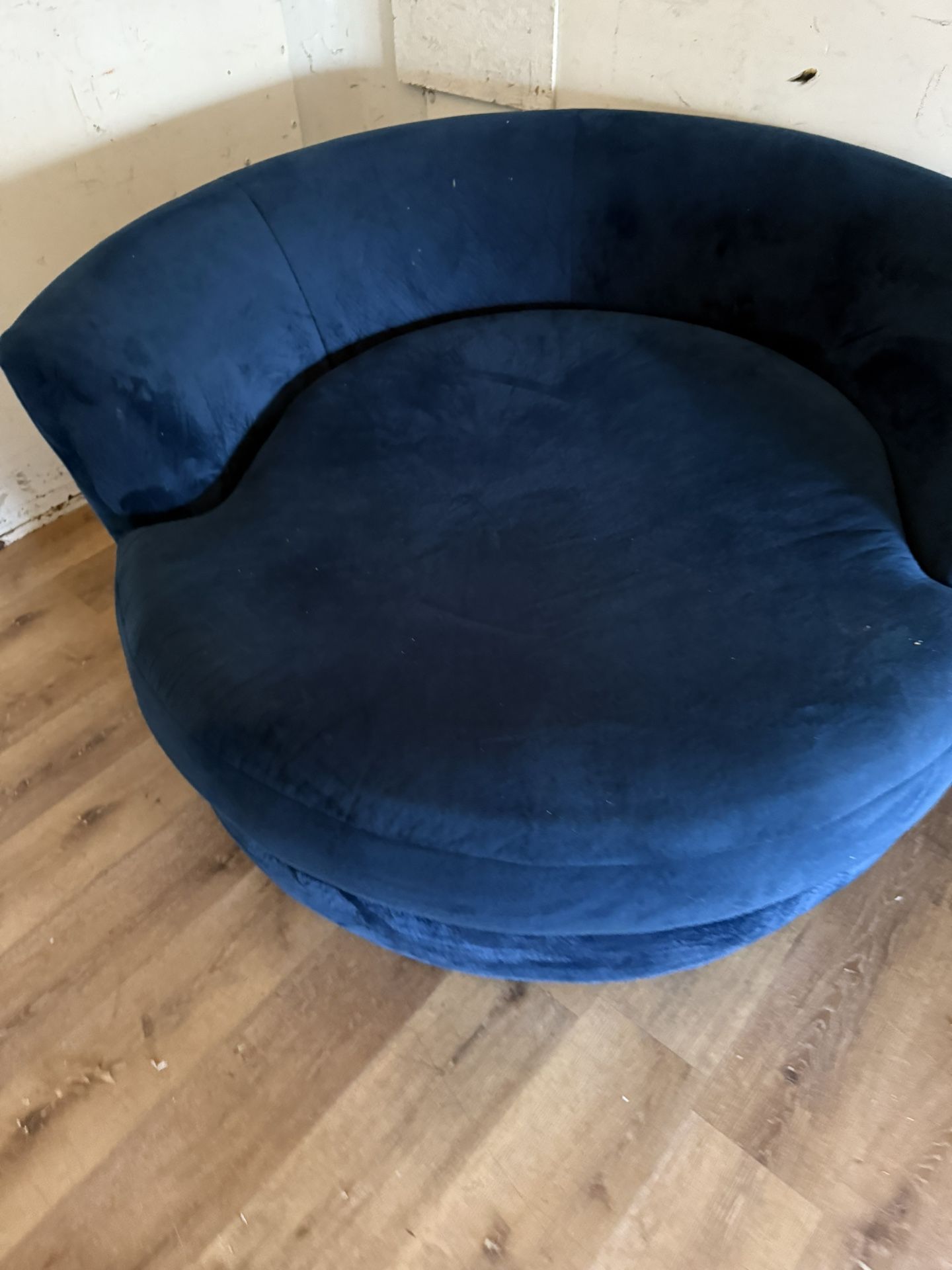 Blue Spinning Chair