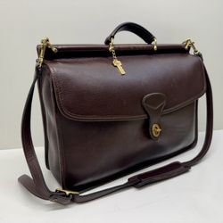 Gently Used Jack Georges Genuine Leather Briefcase Made In USA