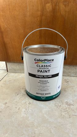 One Gallon Paint Can Antique White Flat Color Place La Pintura
