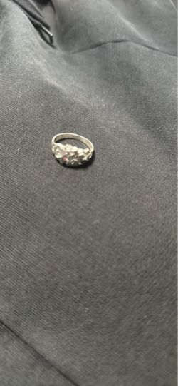 Silver nugget ring size 10.5