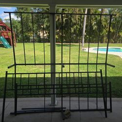 King Size metal bed frame and headboard
