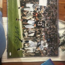 Devin Hester Sign 16x20 Picture 