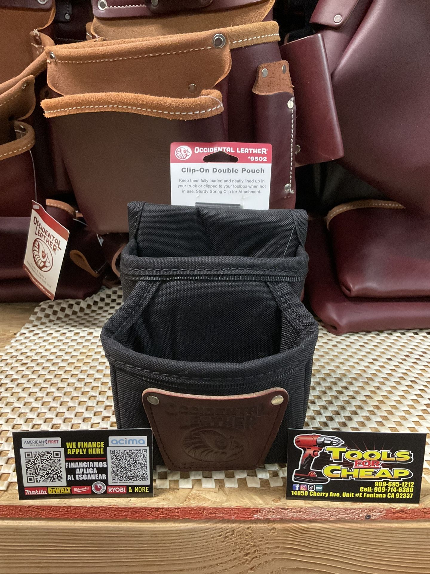Occidental Leather 9502 Clip- On Double Pouch