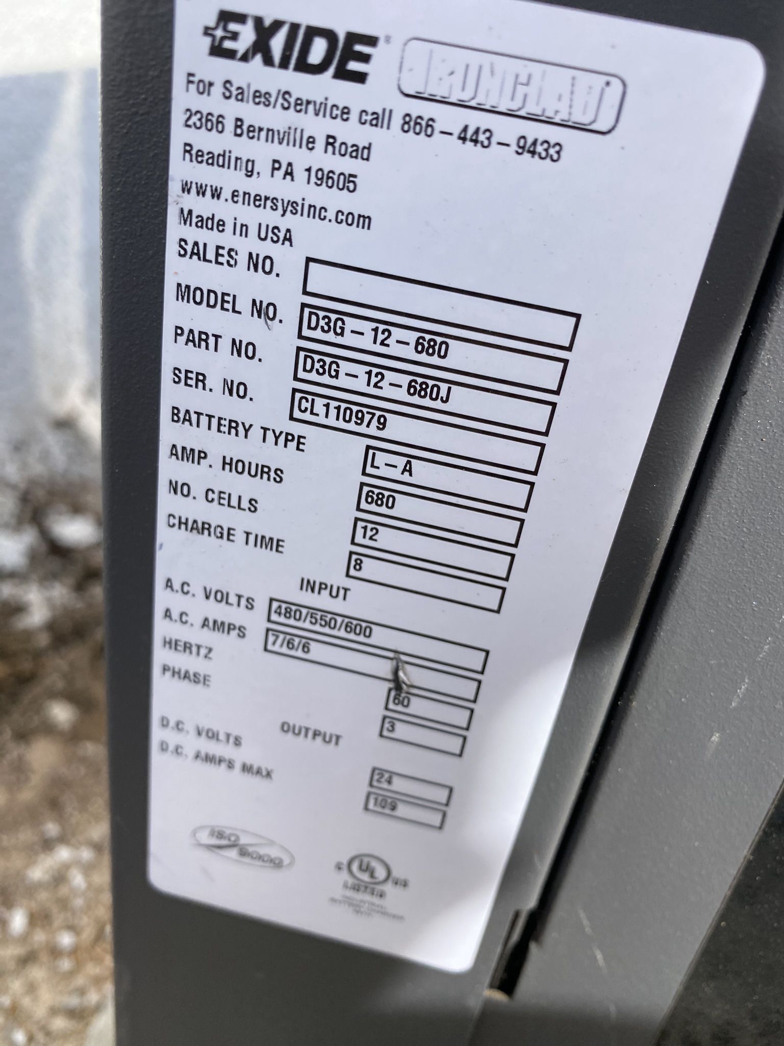 Forklift Battery Charger