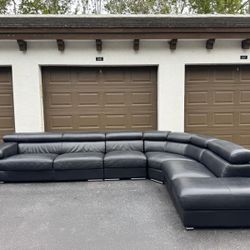 🛋️Sectional Couch/Sofa - Real Leather - Delivery Available 🚛