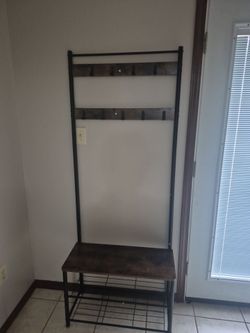Coat rack with shoe rack