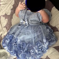 Blue Dress New Borne 