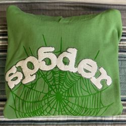Sp5der Web Hoodie “Slime Green” 🐍 Size Large Men