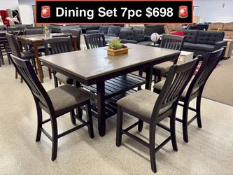 New solid Dining Table set 7pc