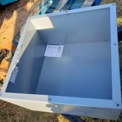 20 Inch Square, 12 Inch Deep,  Water Tight Gasket Sealed Galvanized And Painted Strong Box