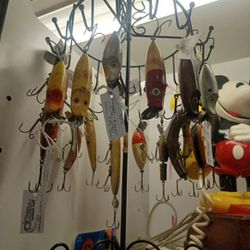 Vintage Hand Carved Fishing Lures  Thumbnail