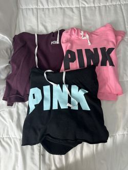Pink Crop Top Sweatshirts