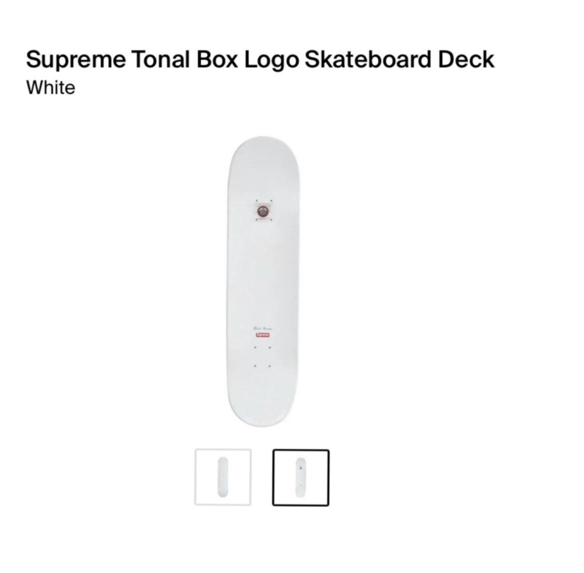 Supreme Tonal Box Logo Skateboard Deck for Sale in Long Beach