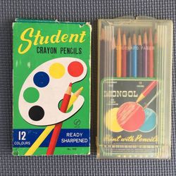 Lot of 2 Sets of Vintage Colored Pencils