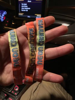 NEON CARNIVAL WRISTBANDS COACHELLA AFTER PARTY