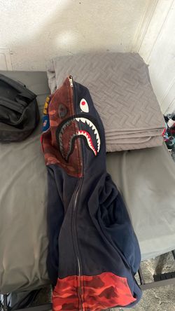 BAPE Shark Full-Zip Hoodie Navy Camo
