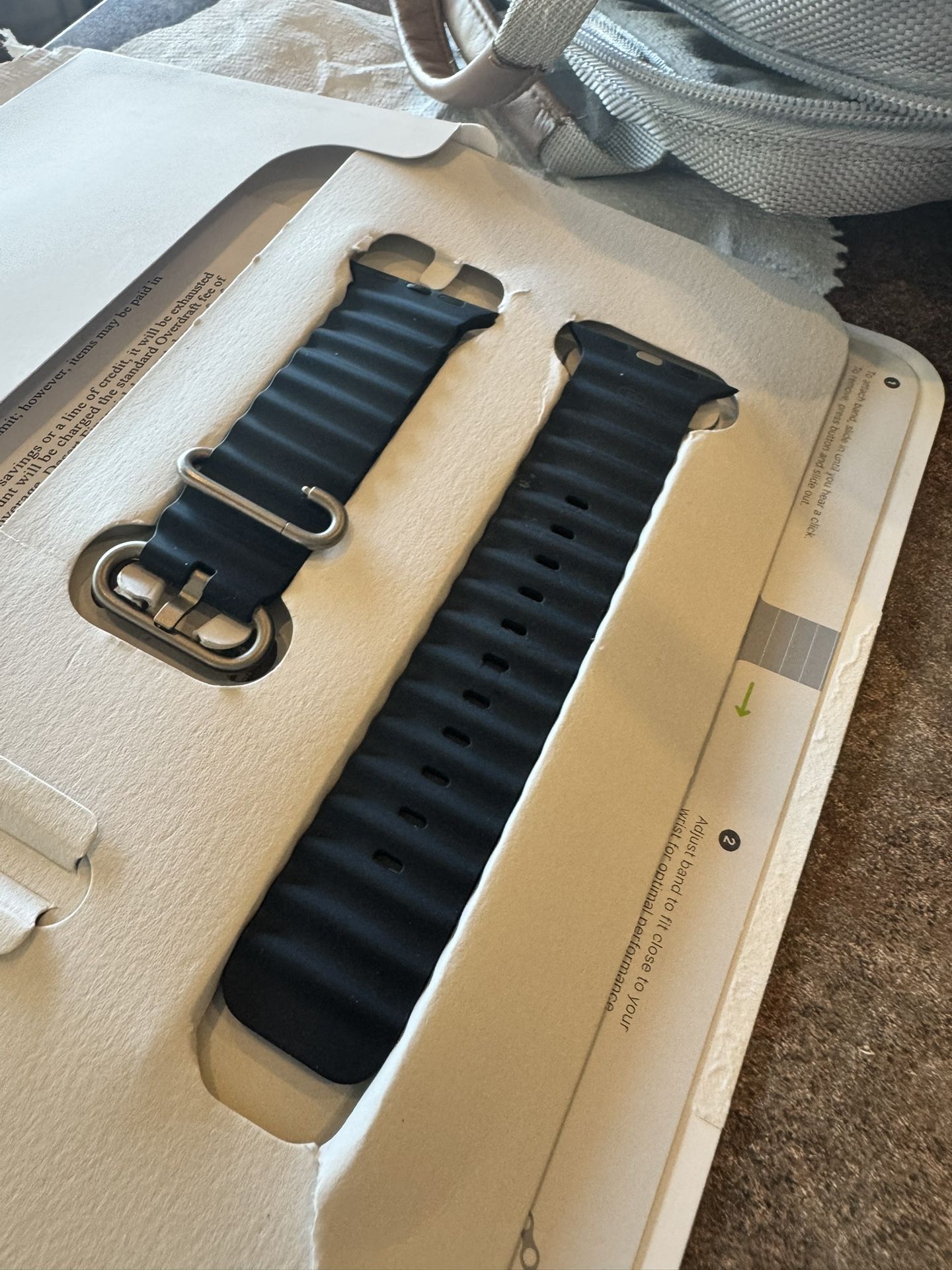 Navy Blue Ocean Band Apple Watch Ultra 2 / 3