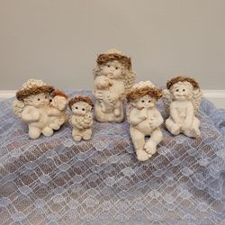 Dreamsicle Angel Figurines - Set of 5