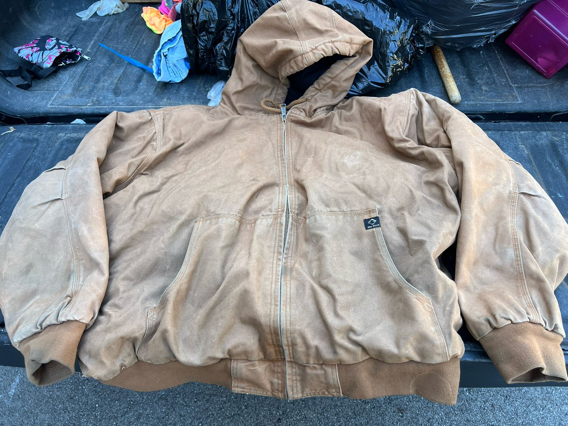 Dri Duck Men's Jacket Saddle Brown Cheyenne Canvas Size 5XL