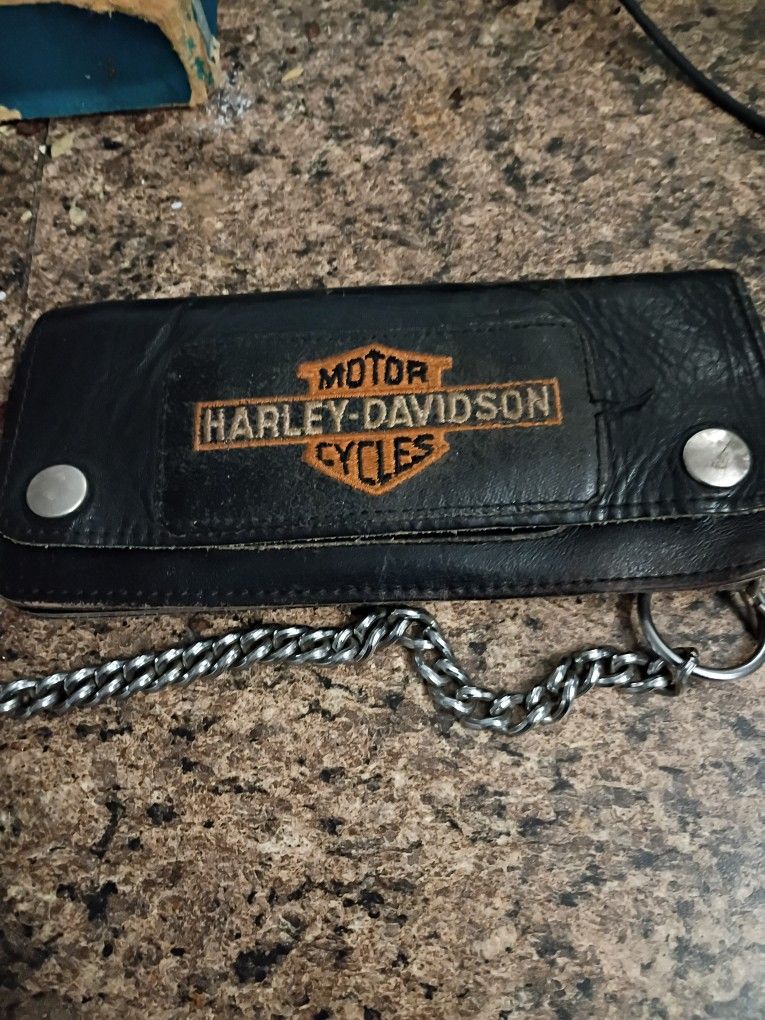 Harley Davidson Leather (Vintage) Chain Wallet