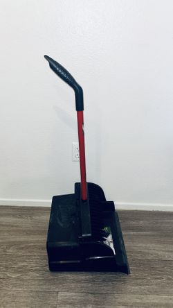 16 in. Upright Dustpan with Steel Handle