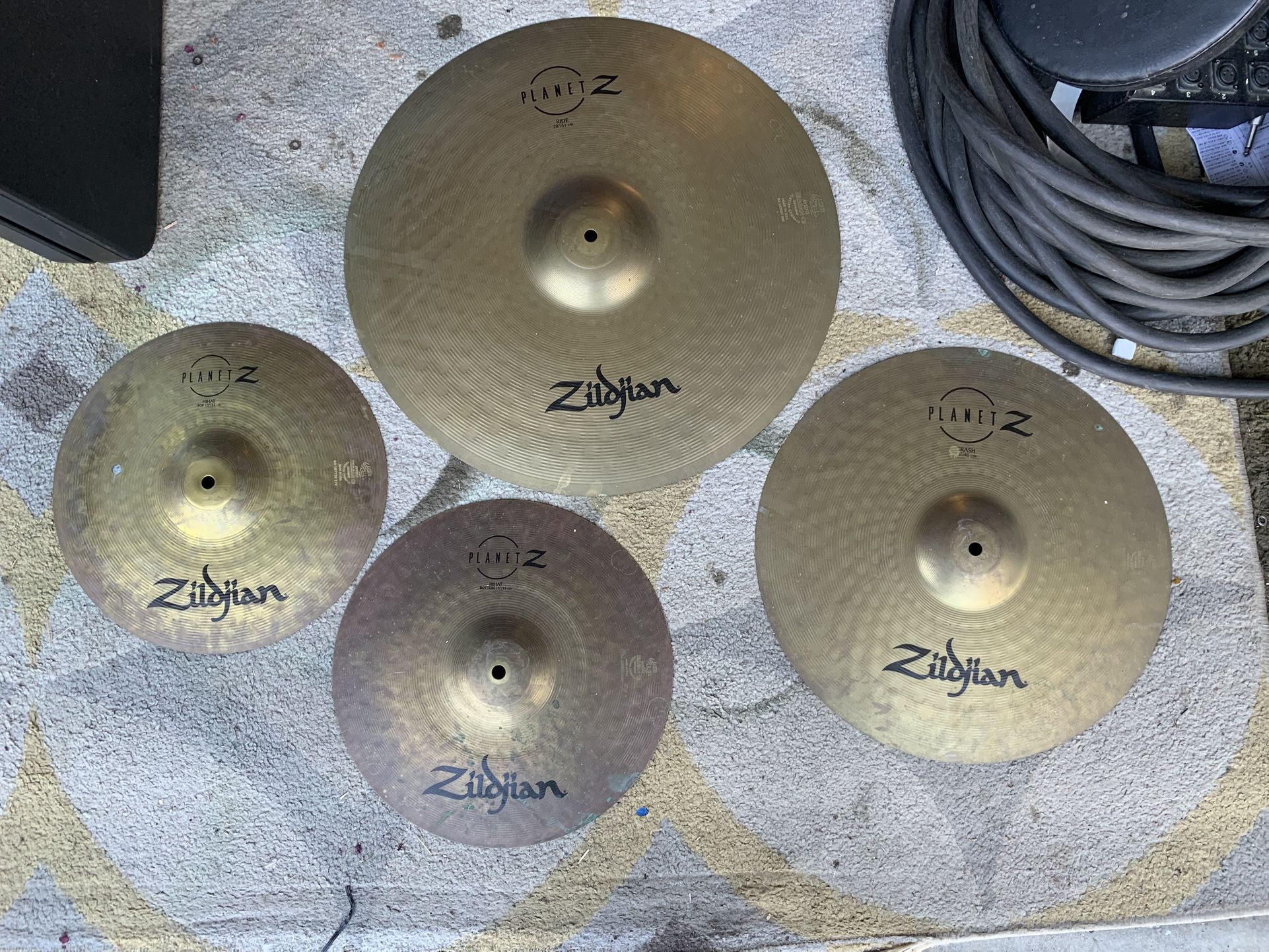 Zildjian Planet Z Drum Cymbal Pack 20” Ride 16” Crash 14” Hi Hats 