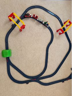 Toy Train Track Set