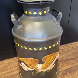 Painted Antique Milk Jug