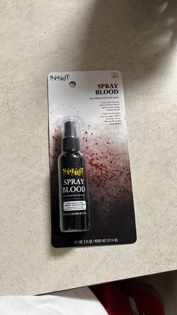 Spray blood for Halloween costume