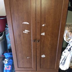 Wood Armoire 