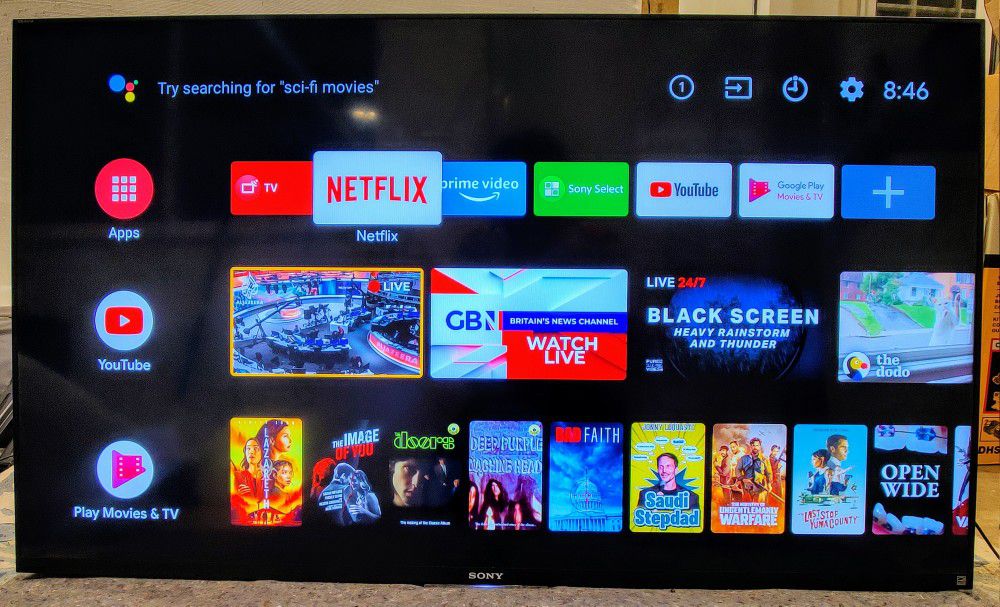 Sony 50" inch 120HZ Smart Android HDTV W/ Remote and Wall Mount (MSRP: $1,099)
