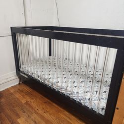 4-in-1 Convertible Crib + Mattress