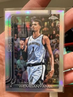 2026 Topps Chrome Victor Wembanyama refractor card