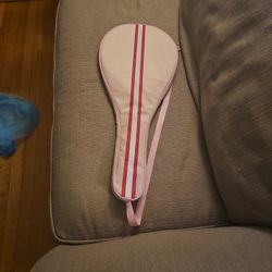 Pink Tennis Racket With Pink Case