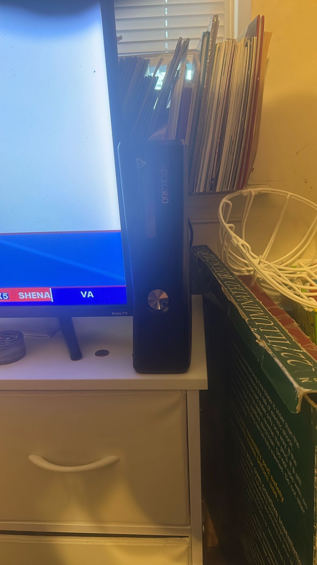 Xbox 360 With One Control Controller And 4 Games With It