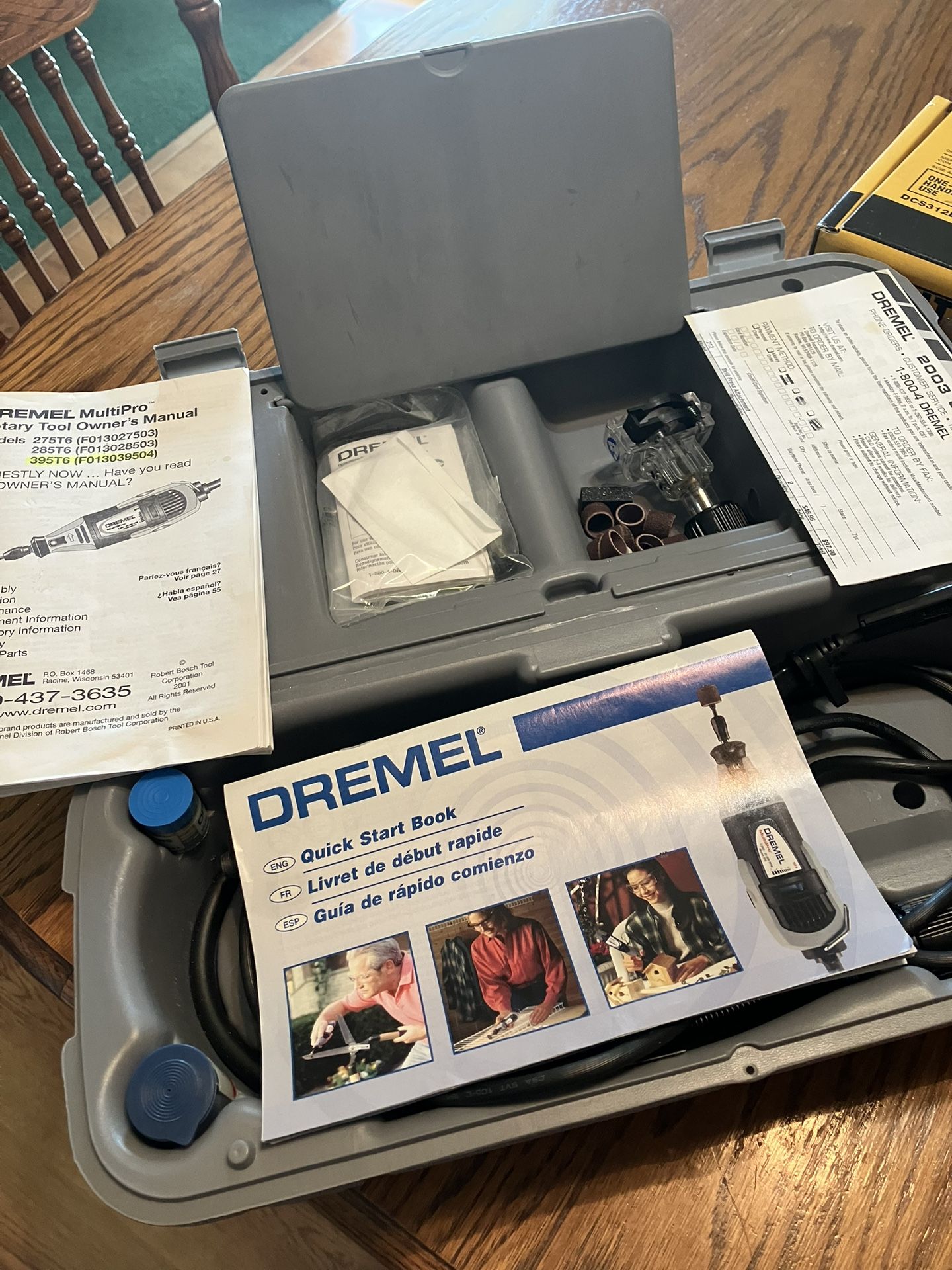 Dremel power tools with accessories corded